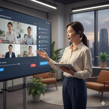 แอปพลิเคชัน E-learning ภายในบริษัท