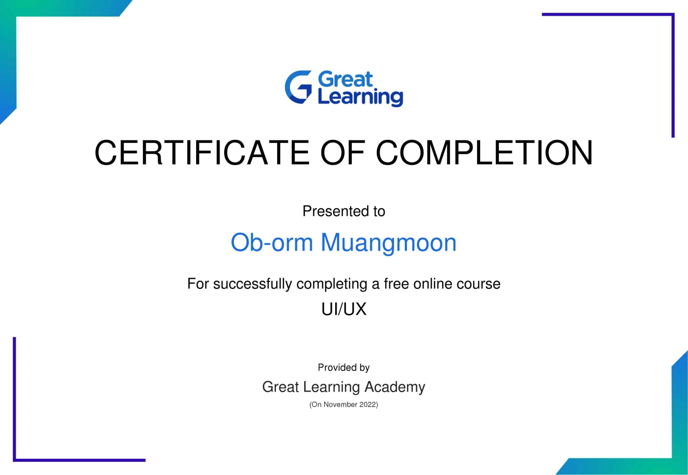 UI / UX for Beginners ออกโดย Great Learning Academy