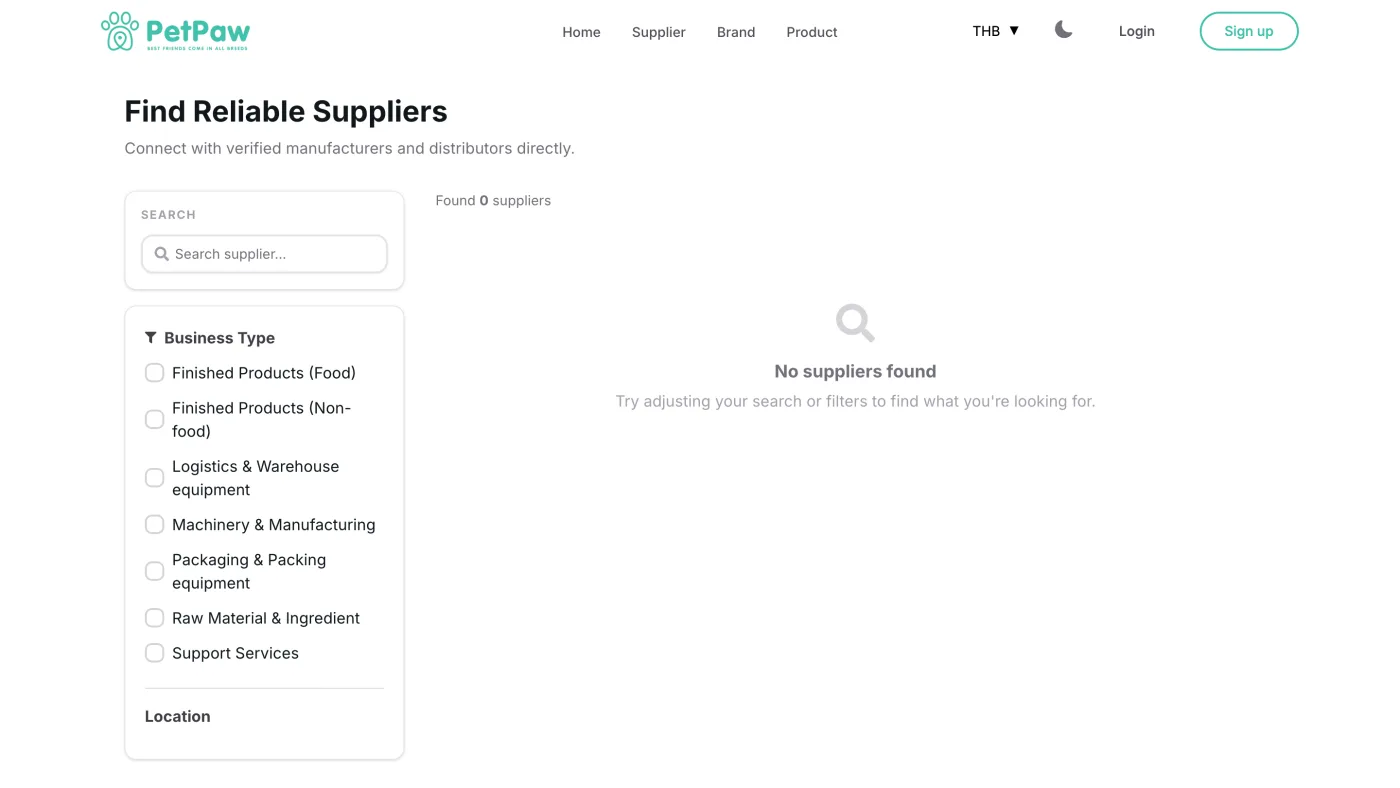 PetPaw Smart Hub — แพลตฟอร์ม B2B จัดหาซัพพลายเออร์ — ภาพหน้าจอที่ 2