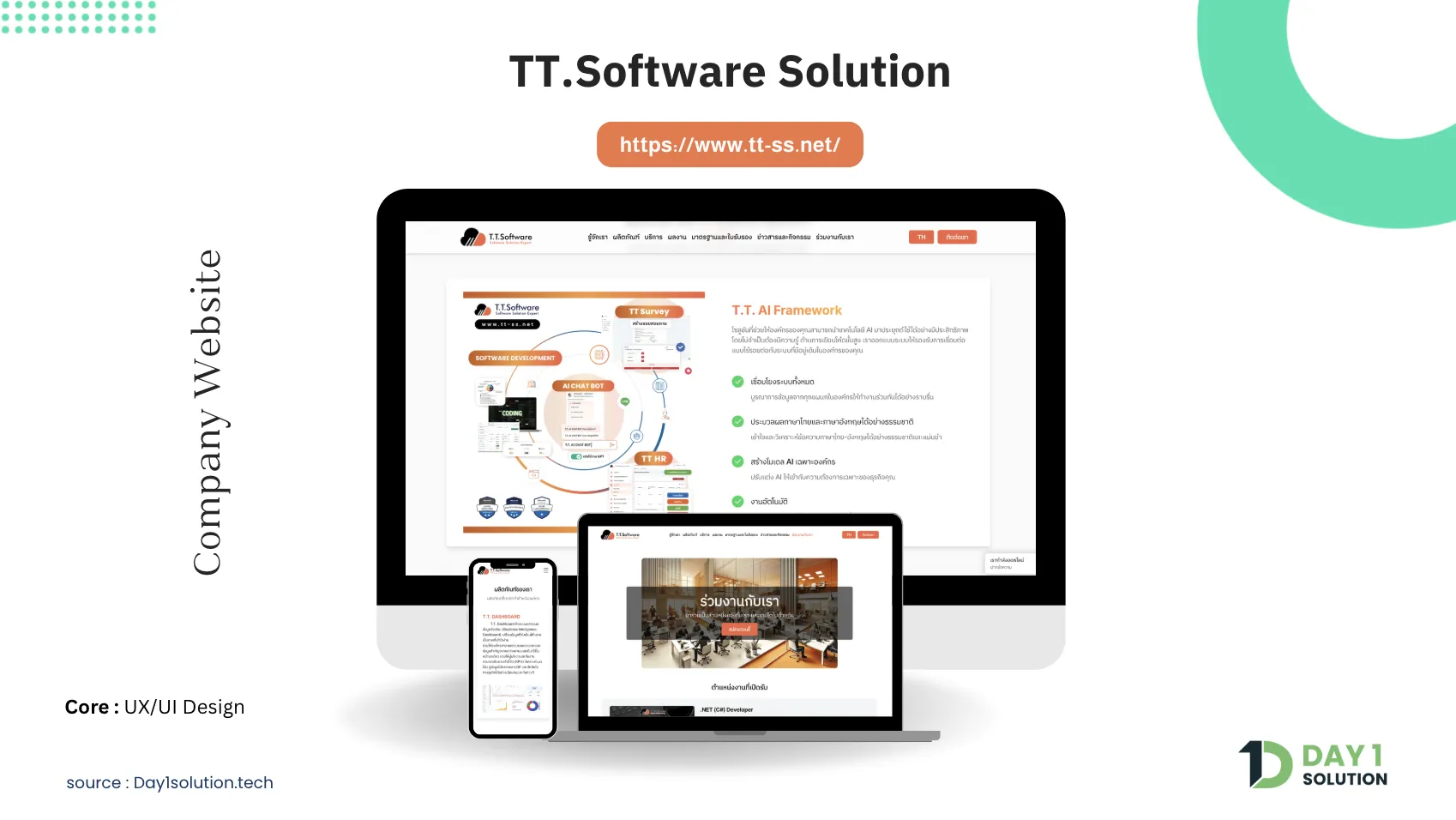 งานออกแบบ UX/UI TT.Software
